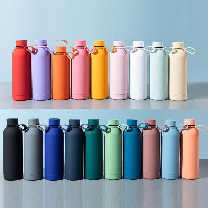 Ladies stylish stainless steel drinking bottle with innovative closure Stornfield