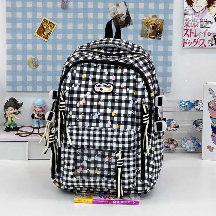 Playful Graphic Patterned School Backpack Stornfield