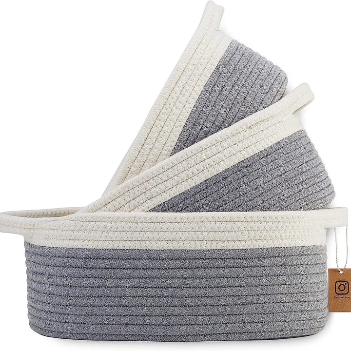 Ladies durable and stylish storage basket in layered look Stornfield
