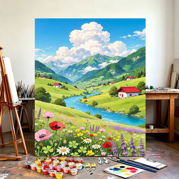 Scenic Mountain Landscape Wall Art Stornfield