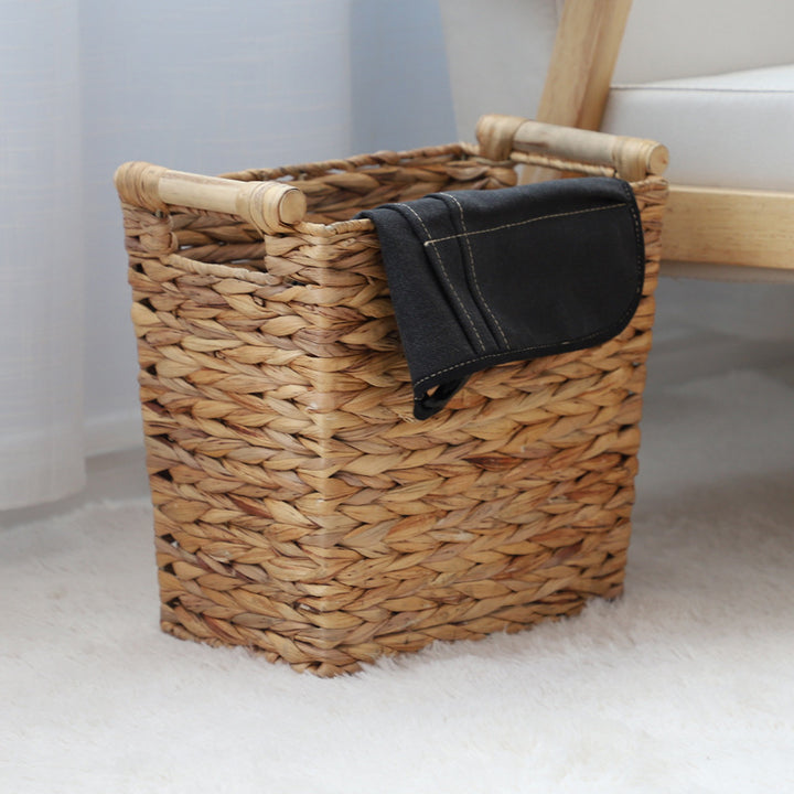 Rustic Woven Storage Bin Stornfield
