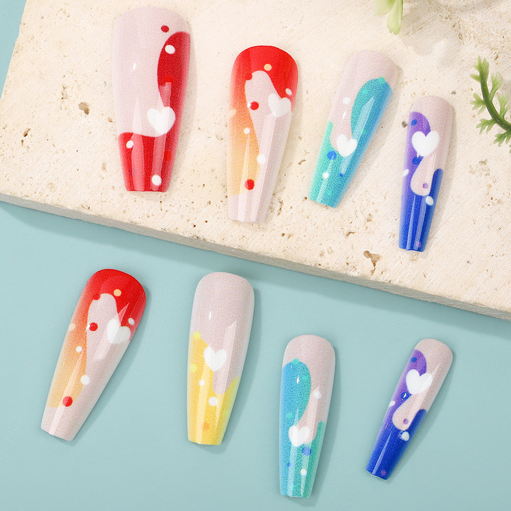 Acrylic Nail Set with Colorful and Creative Designs Stornfield