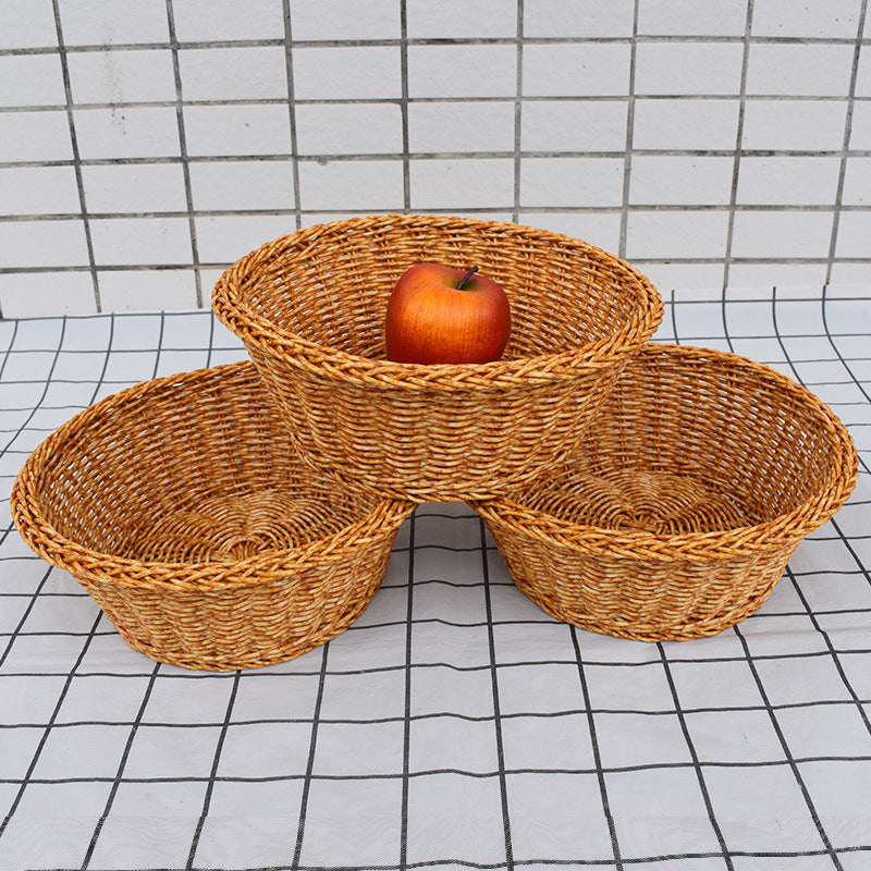 Decorative Handmade Wicker Fruit Bowl Stornfield