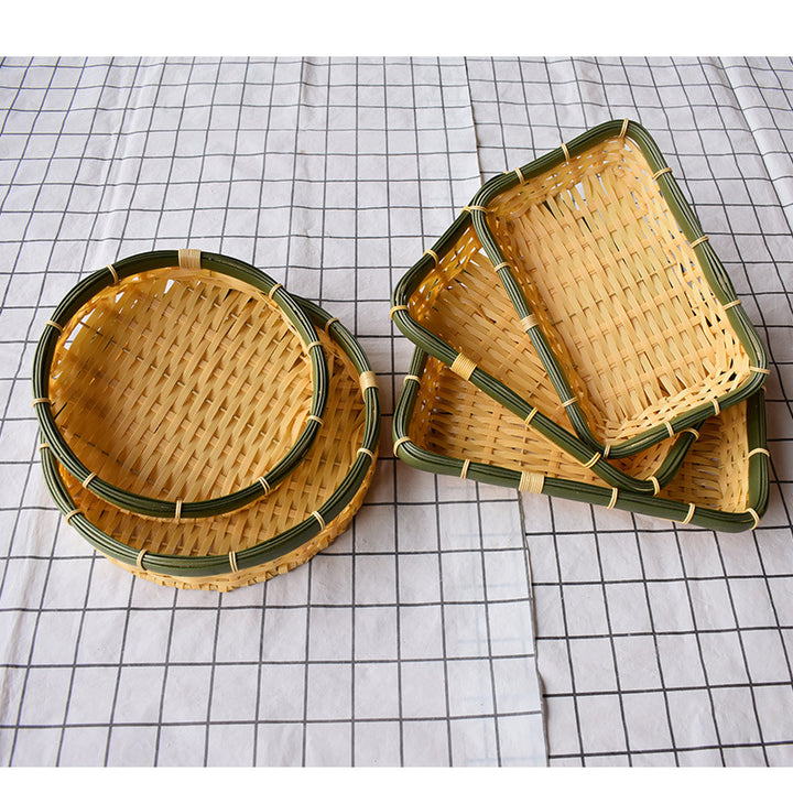 Handcrafted Woven Storage Tray Set Stornfield