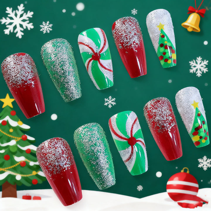 Festive Holiday Themed Nail Art Enhancements Stornfield