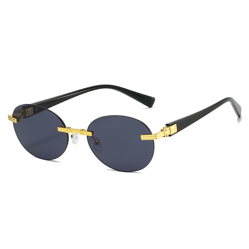 Women's fashionable sunglasses with transparent frame and flexible nose pad Stornfield