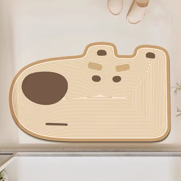 Bear-Shaped Soft Bath Mat