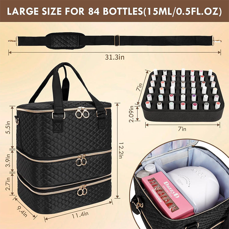 Cosmetic Organizer Bag with Multi-Level Design Stornfield