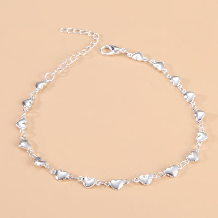 Heart-Inspired Chain Anklet Stornfield