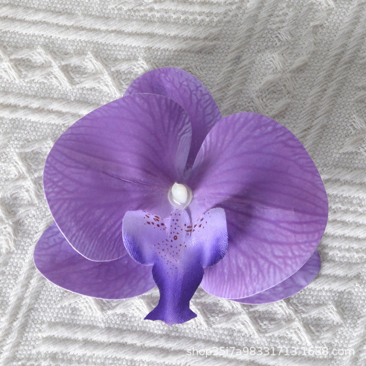 Elegant Fabric Orchid Hair Clip