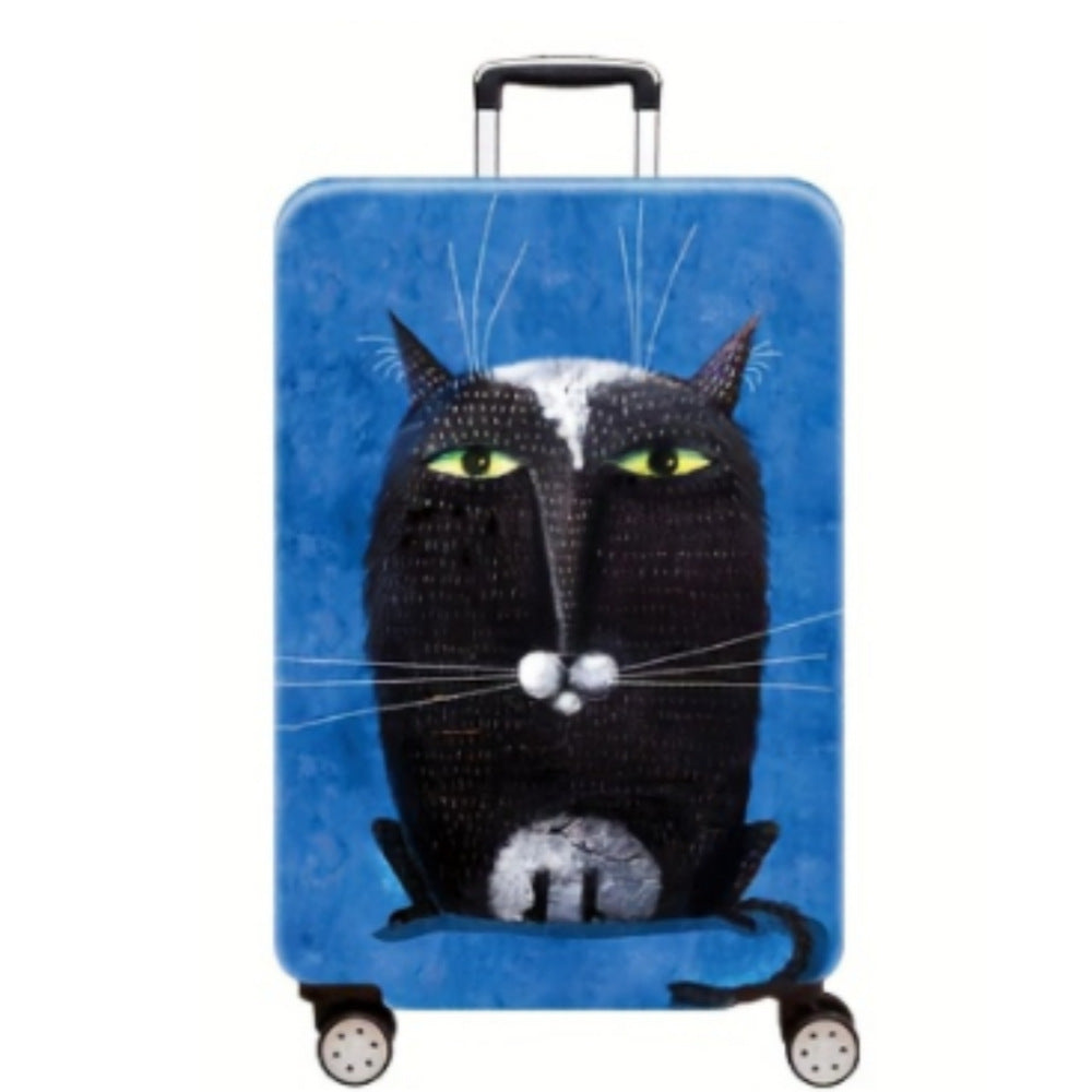 Women's Hard Shell Suitcase with Charming Cat Design Stornfield