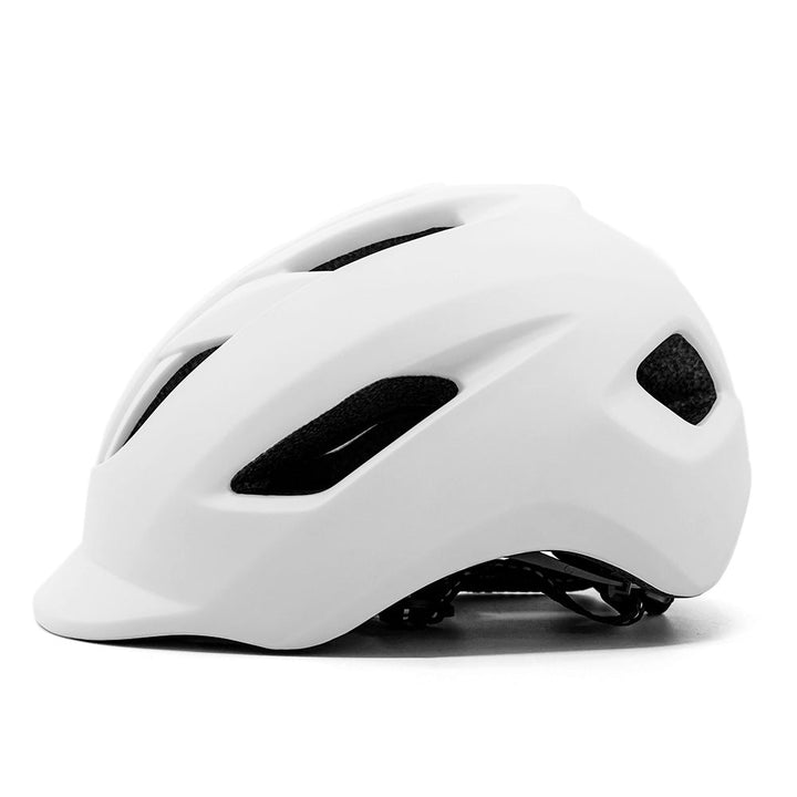 urban commuter cycling helmet with adjustable retention and integrated visor Stornfield