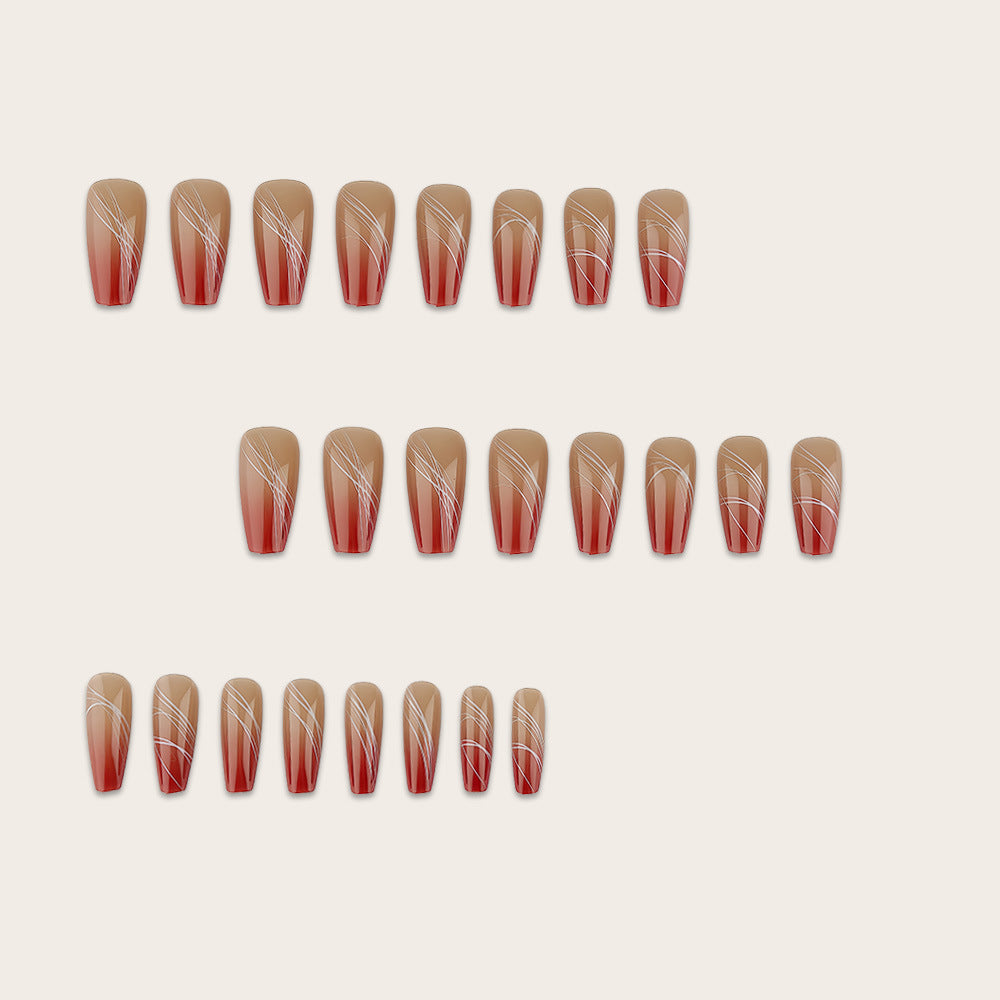 Artificial nails with modern geometric designs Stornfield