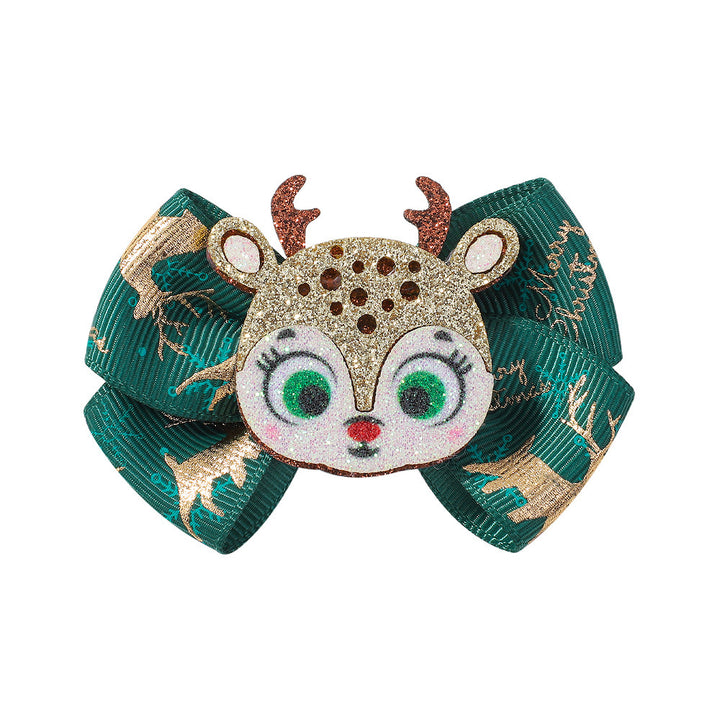 Festive Holiday Hair Bow Clip Stornfield