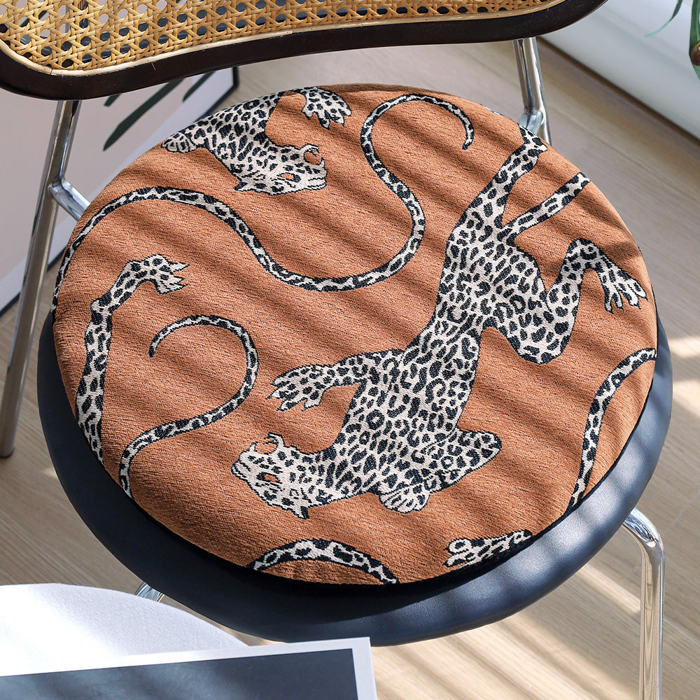 Seat cushion with animal pattern