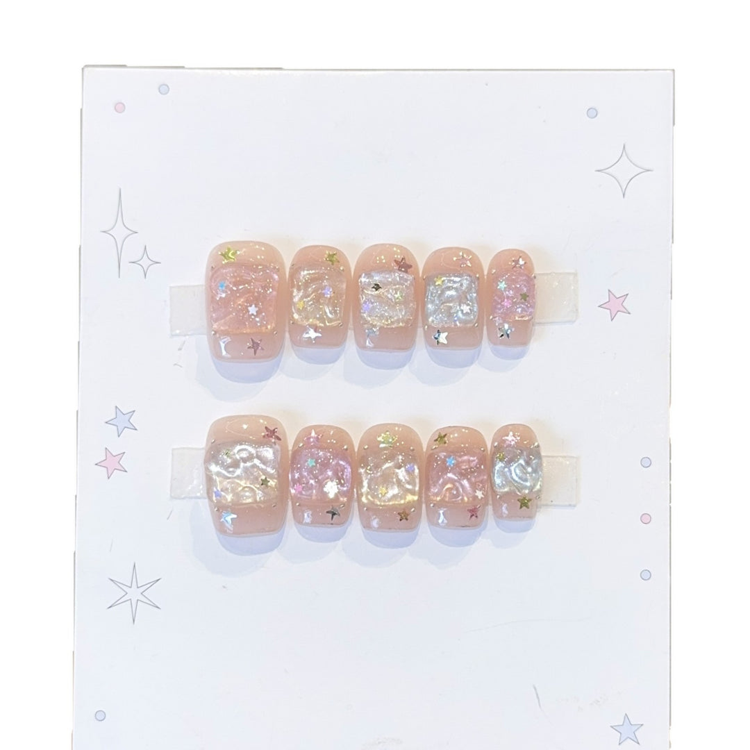Artificial Nails in Innovative Glitter Design Stornfield