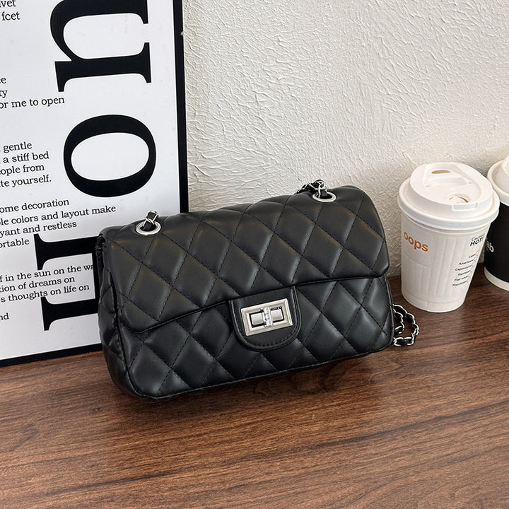 Quilted Chain Strap Evening Clutch Bag