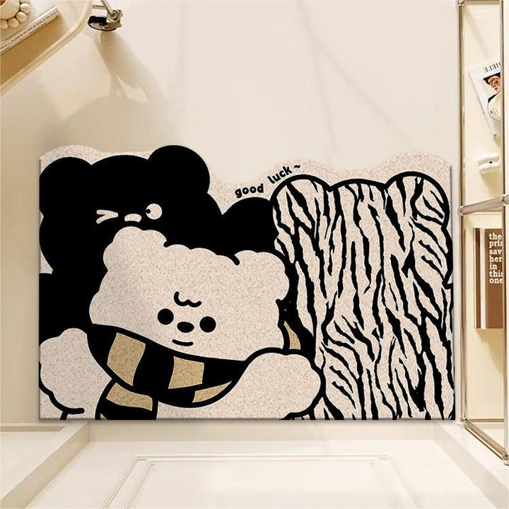 Whimsical Dog-Themed Floor Mat