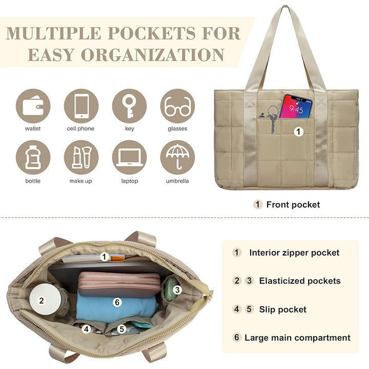 Urban Quilted Tote Bag Stornfield