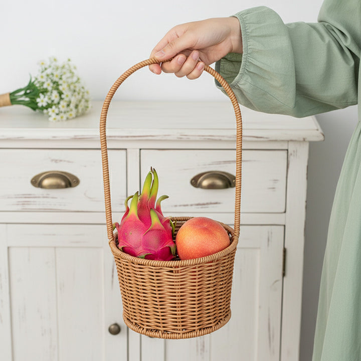 Handcrafted Wicker Storage Basket Stornfield