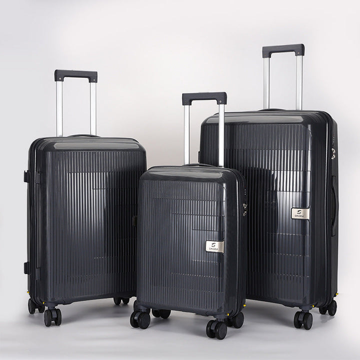 multi-size hardshell spinner luggage set with telescopic handles and double-spinner wheels Stornfield