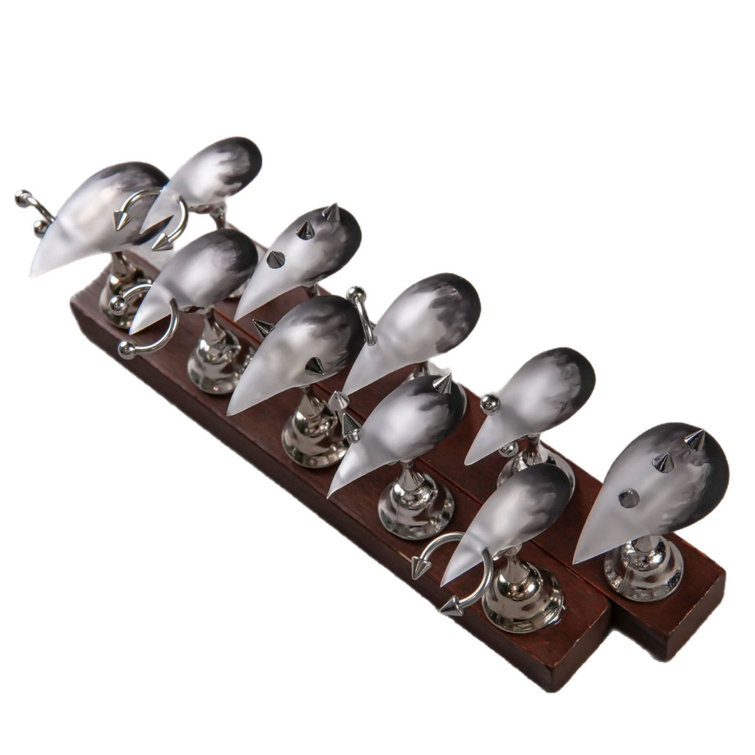 Decorative Stiletto Press-On Nails Set with Unique Design