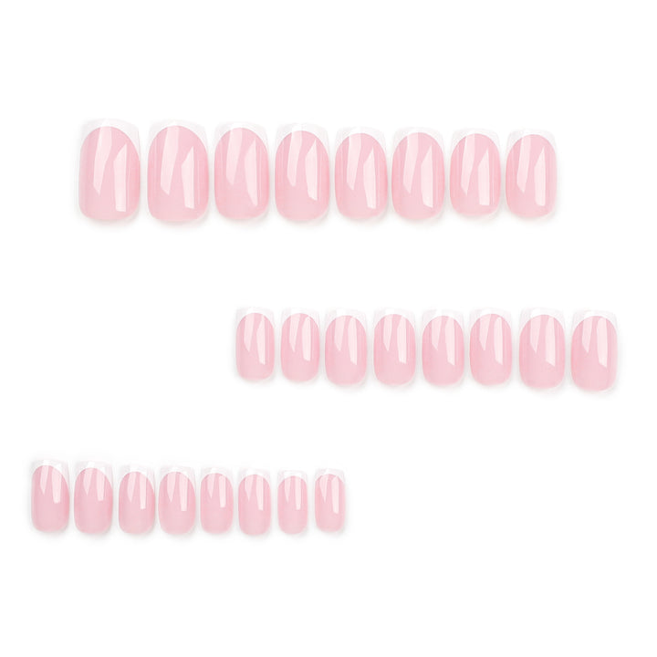 Elegant Nail Extensions with Precise French Tip Stornfield