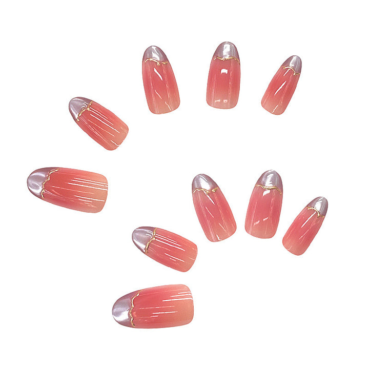 Elegant Marble Design Press-On Nails Stornfield