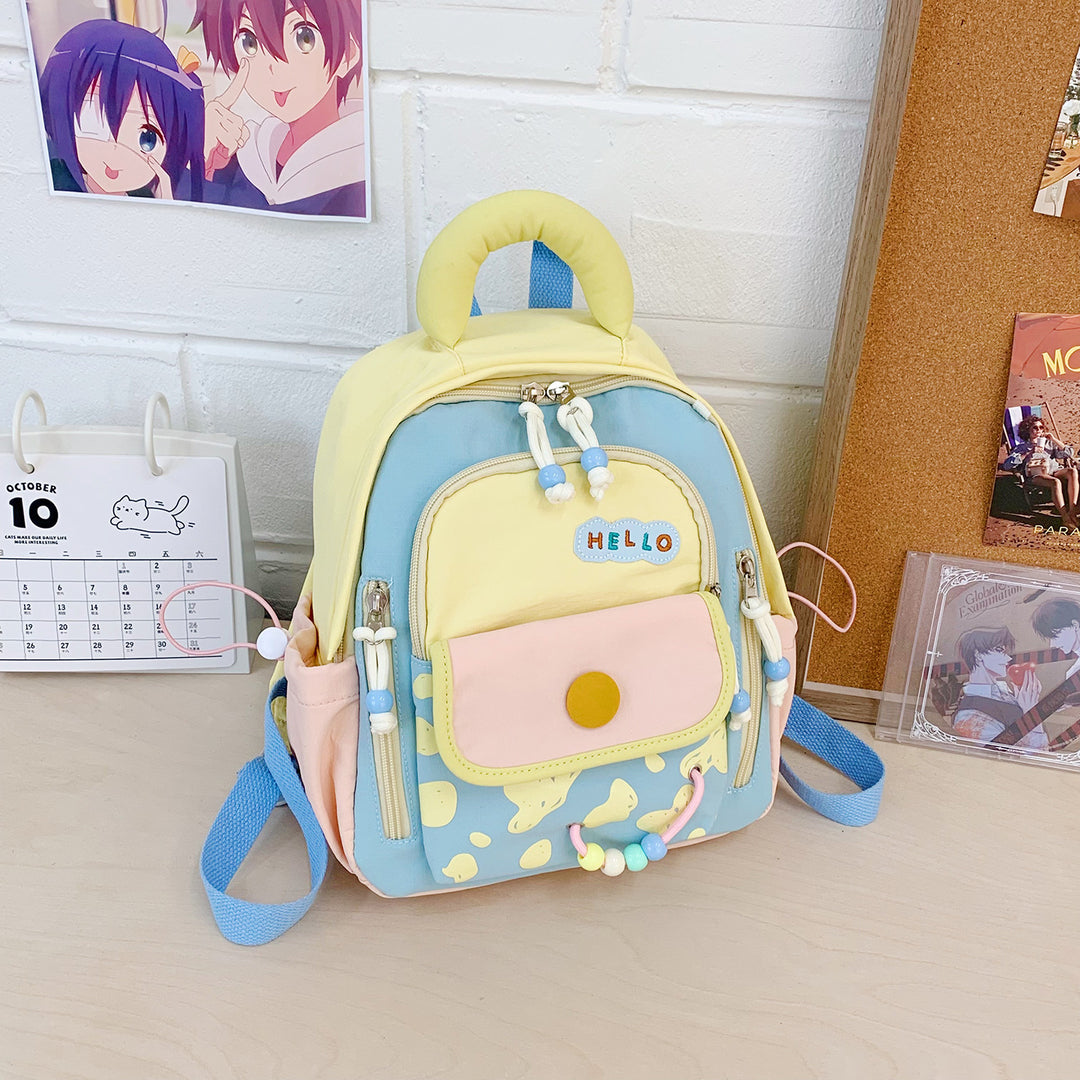 Leisure Backpack with Colorful Applications and Creative Design Stornfield