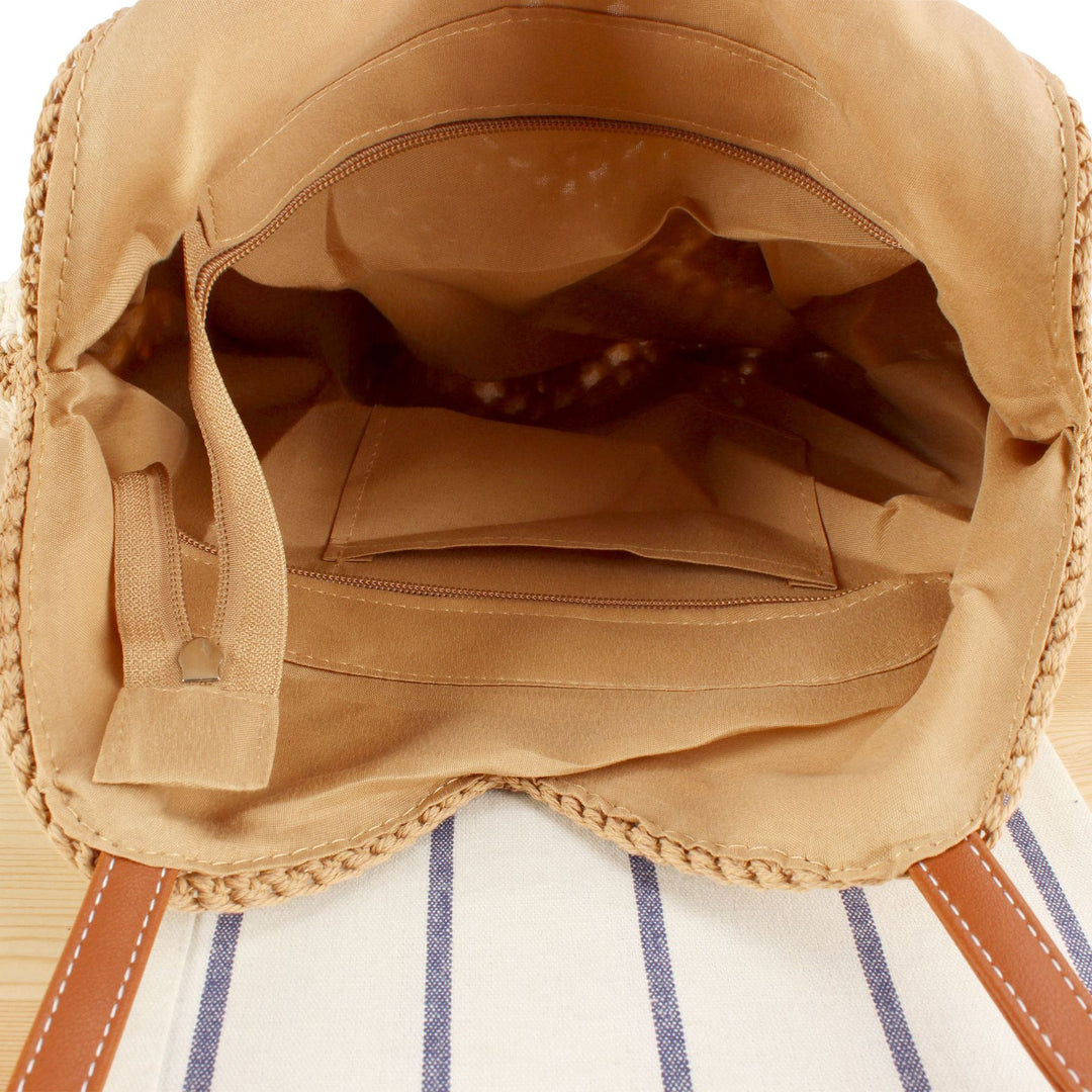 Handbag Made of Handmade Macramé with Textured Pattern Stornfield