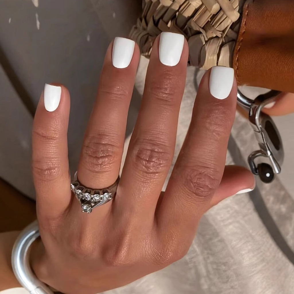 Acrylic nail set with elegant high-gloss finish and easy-care surface Stornfield