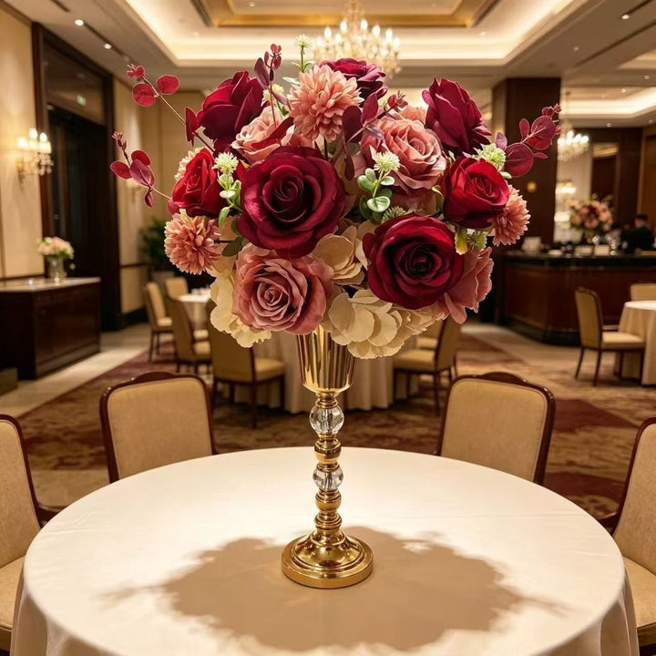 Luxurious Floral Arrangement with Decorative Stand