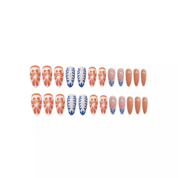Floral Abstract Press-On Nail Set Stornfield