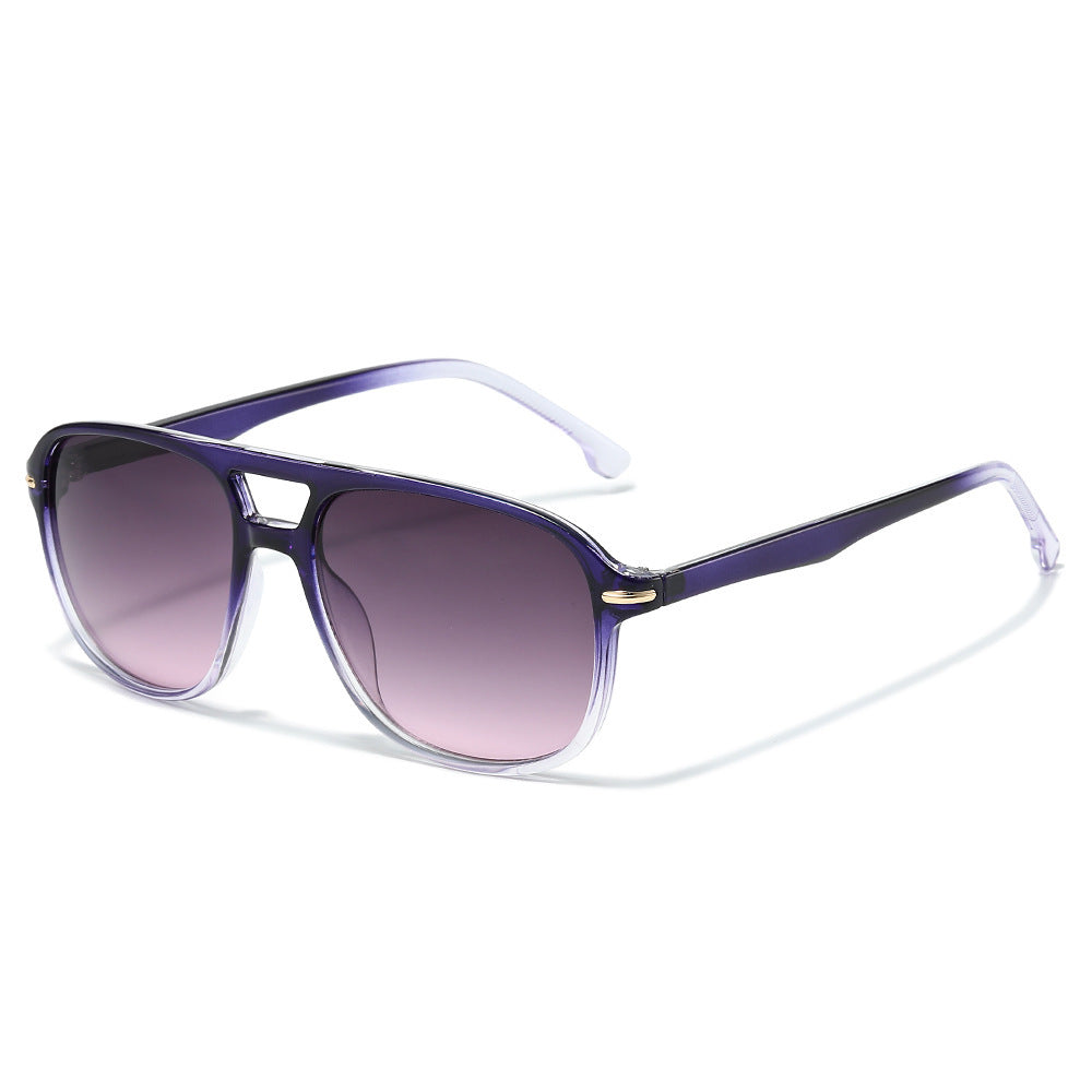 Oversized Gradient Lens Shield Sunglasses Stornfield