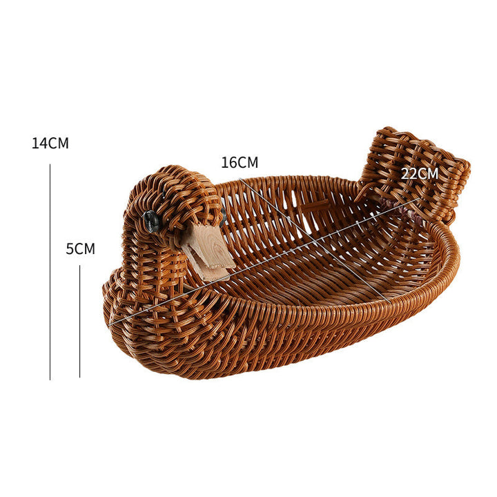 Decorative Woven Duck-Shaped Storage Basket Stornfield