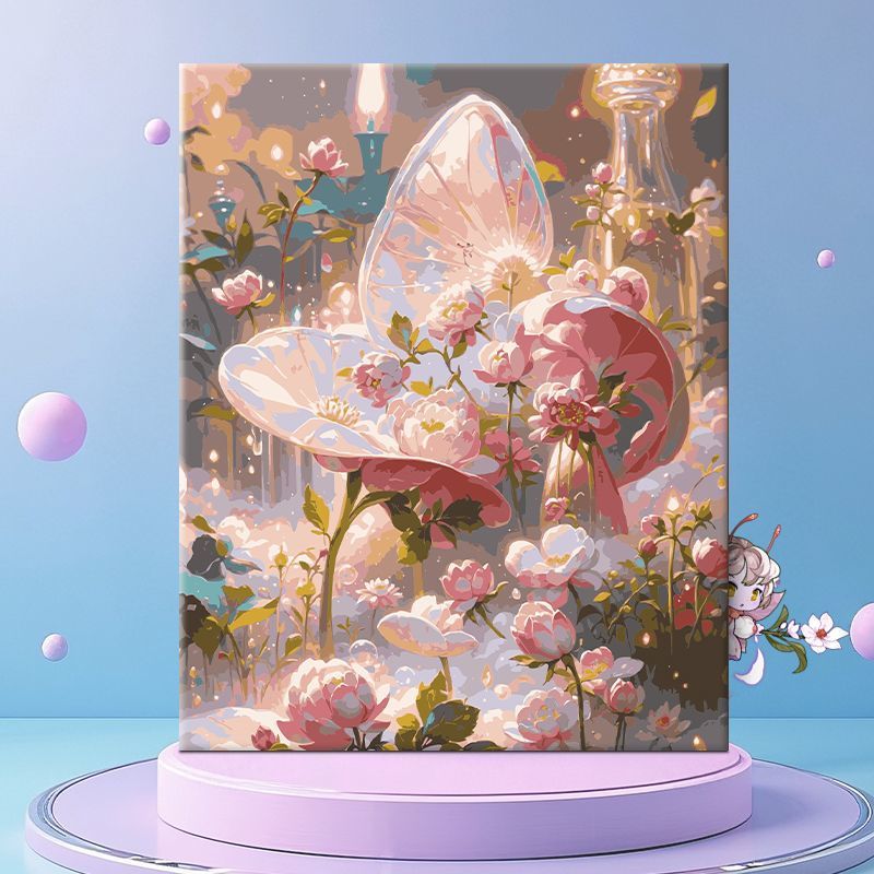 Whimsical Floral Fantasy Canvas Wall Art Stornfield