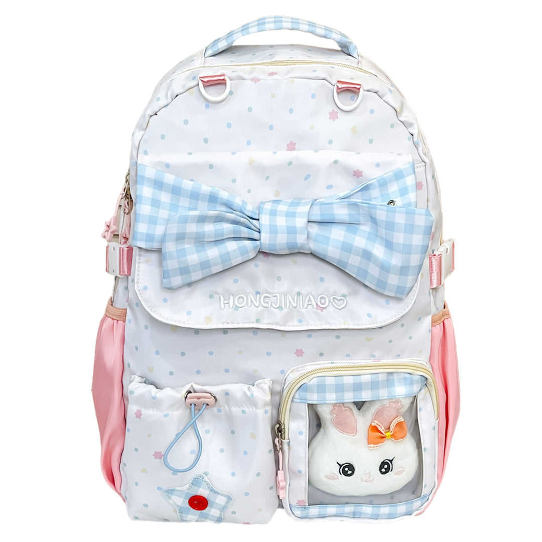 Playful Bow-Embellished Backpack Stornfield
