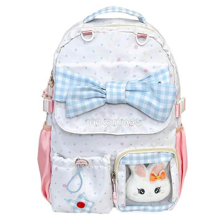 Playful Bow-Embellished Backpack Stornfield