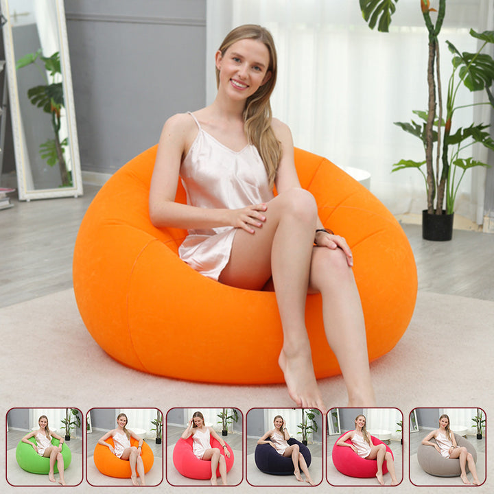 Women Inflatable Relax Lounge Chair with Footrest Stornfield