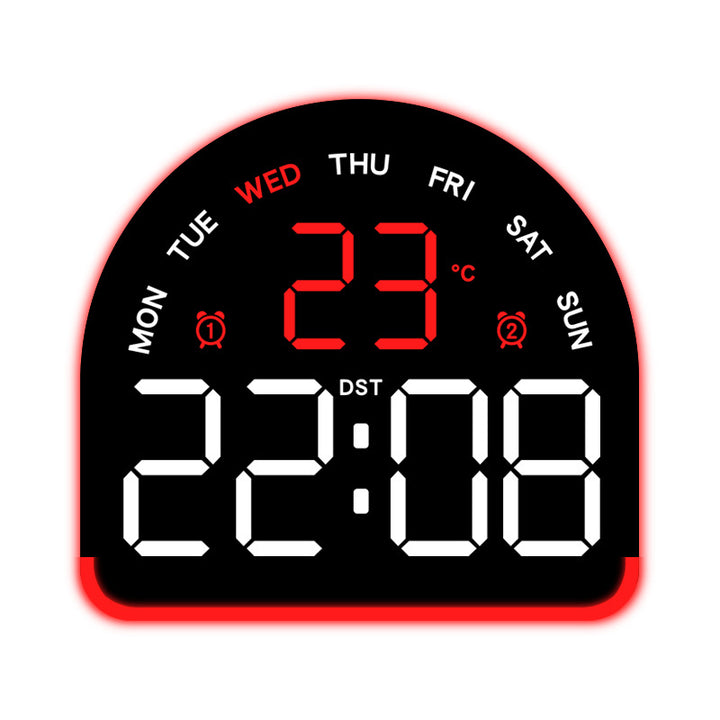 Digital alarm clock with temperature and day of the week display Stornfield