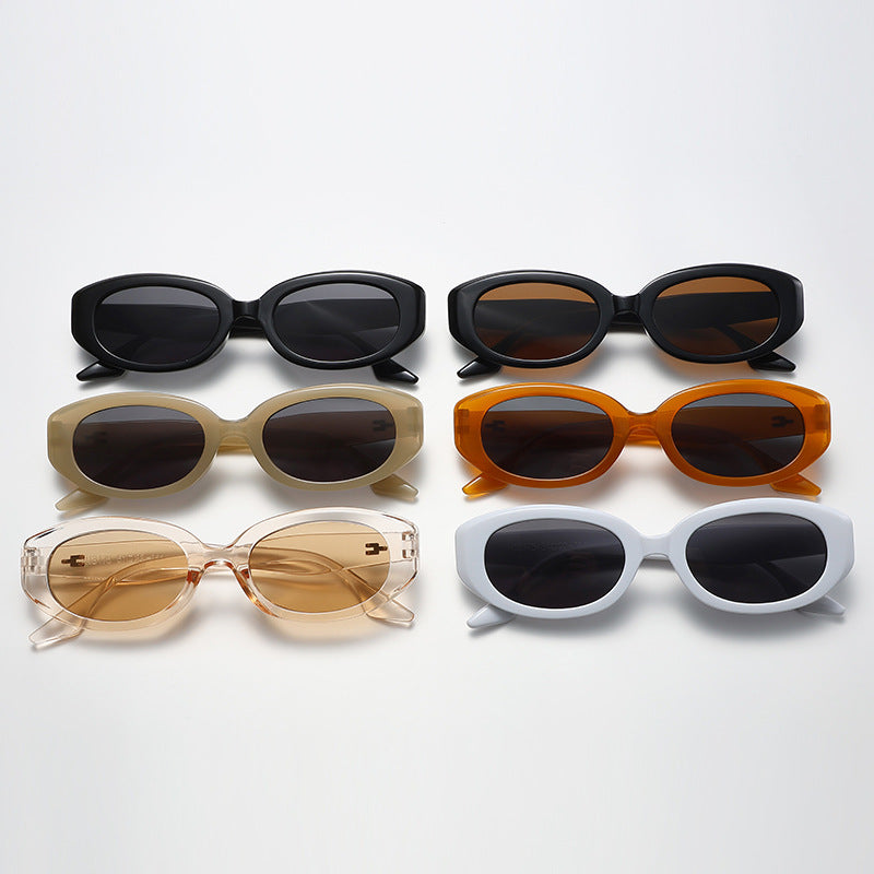 Women's fashionable sunglasses with modern, oval frame Stornfield