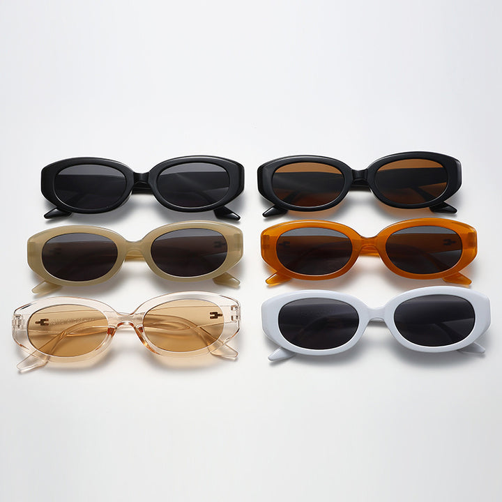 Women's fashionable sunglasses with modern, oval frame Stornfield