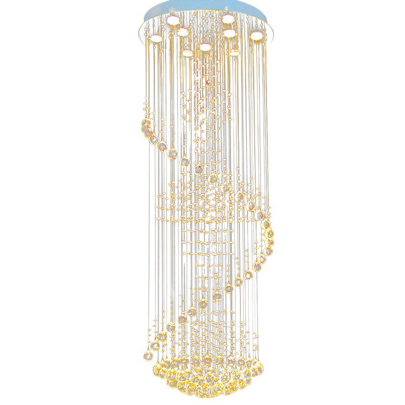 Crystal Spiral Twinkling Chandelier