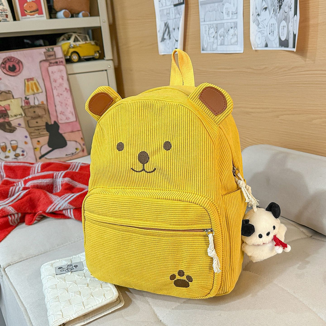 Backpack with Cute Bear Design and Practical Compartments Stornfield