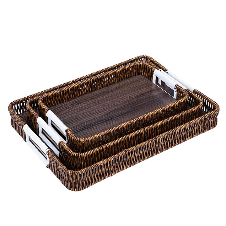 Decorative Woven Serving Tray Stornfield