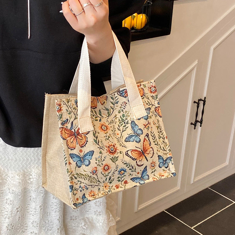 Eco-Friendly Butterfly Print Tote Bag