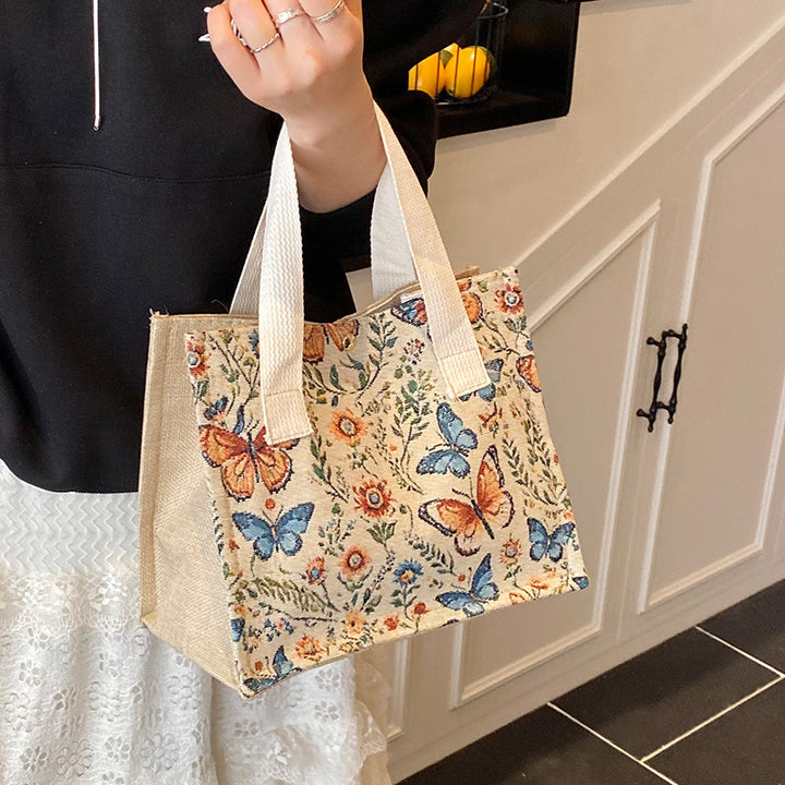 Eco-Friendly Butterfly Print Tote Bag