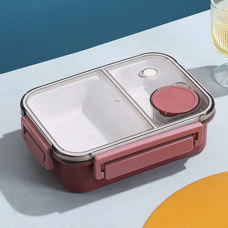 Stainless Steel Bento Box with Leak-Proof Lid