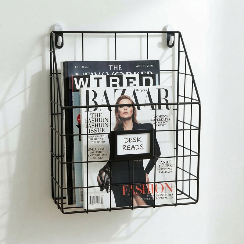 Wall shelf with storage basket Stornfield