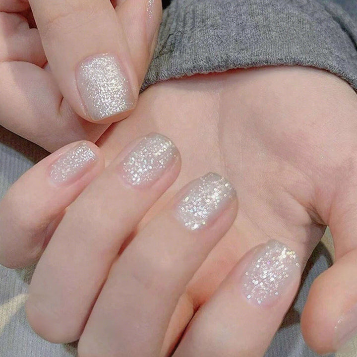 High-gloss artificial nails with rose effect Stornfield